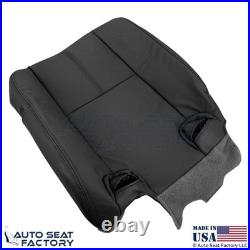 2007-13 For Chevy Avalanche Genuine Leather Rear Bench Passenger Top Cover Ebony