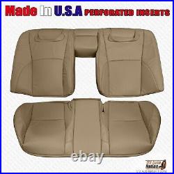 2007 2008 2009 FITS Lexus ES350 REAR Bottom & Top Perforated Leather Cover Tan