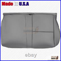 2007 2013 FITS Toyota Tundra Rear Driver Split Bench Bottom Leather Cover Gray