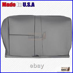 2007 2013 FITS Toyota Tundra Rear Driver Split Bench Bottom Leather Cover Gray