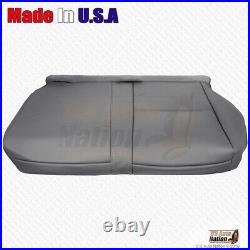 2007 2013 FITS Toyota Tundra Rear Driver Split Bench Bottom Leather Cover Gray
