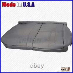 2007 2013 FITS Toyota Tundra Rear Driver Split Bench Bottom Leather Cover Gray