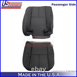 2007-2013 For Chevy Avalanche Leatherette Rear Bench Passenger Seat Covers Ebony