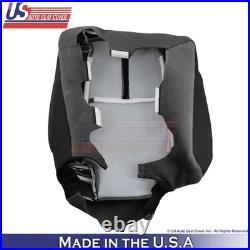 2007-2013 For Chevy Avalanche Leatherette Rear Bench Passenger Seat Covers Ebony