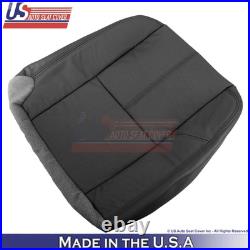 2007-2013 For Chevy Avalanche Leatherette Rear Bench Passenger Seat Covers Ebony