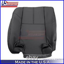2007-2013 For Chevy Avalanche Leatherette Rear Bench Passenger Seat Covers Ebony