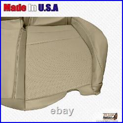 2009 2014 FITS Acura TSX Sedan Rear Bench Bottom Perforated Leather Cover Tan