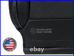 2014 GMC Sierra 1500 SLT SLE Driver Bottom Leather Perforated Seat Cover Black
