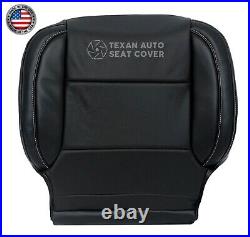 2014 to 2019 GMC Sierra SLT SLE Passenger Bottom Perforated Seat Cover Black