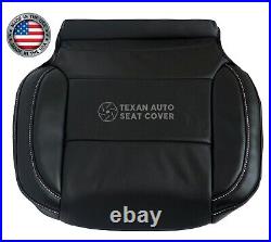2014 to 2019 GMC Sierra SLT SLE Passenger Bottom Perforated Seat Cover Black