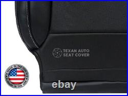 2014 to 2019 GMC Sierra SLT SLE Passenger Bottom Perforated Seat Cover Black