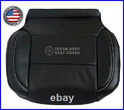 2015 2016 Chevy Silverado LTZ Driver Bottom Leather Perforated Seat Cover Black