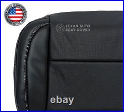 2015 2016 Chevy Silverado LTZ Driver Bottom Leather Perforated Seat Cover Black