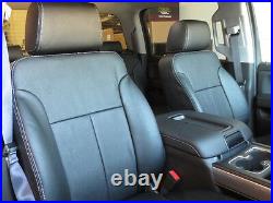 2015-2018 Chevy Silverado Gmc Sierra Double Cab Clazzio Leather Seat Cover