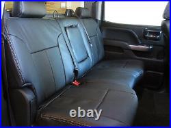 2015-2018 Chevy Silverado Gmc Sierra Double Cab Clazzio Leather Seat Cover