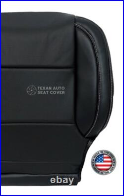 2016, 2017 GMC Sierra 1500 SLT SLE Driver Bottom Perforated Seat Cover Jet Black