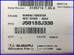 2019 Subaru Forester Rear Bench Seat Cover Polyester NEW J501SSJ330 Genuine OEM