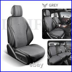 2023 Leather Car Seat Cover For Jeep Grand Cherokee Breathable 2/5-seats Cushion