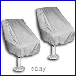 2 Pack Boat Seat Cover Outdoor Waterproof Pontoon Captain Boat Bench Chair Seat