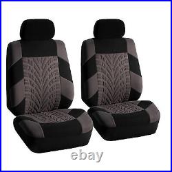 3-row SUV VAN Gray Seat Covers 8 Seaters with Gray Floor Mats