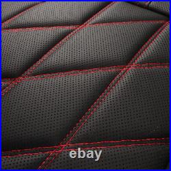 5-Seat Faux Leather Car Seat Covers Set Universal Black Protector for Hyundai