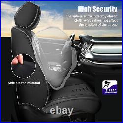 5-Seats Car Seat Cover PU Leather Front +Rear Cushion For Kia Optima 2002-2020