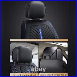 5 Seats Car Seat Covers Full Set Leather Accessories Fit for Nissan