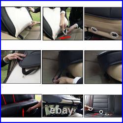 5 Seats Car Seat Covers Full Set Leather Accessories Fit for Nissan