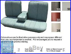 66 Deville Light Blue With Blue Carpet Bench With Armrest Seat Cover Conv Rear PUI