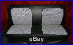 67-72 C10 Truck Leather look Houndstooth Bench Seat Cover