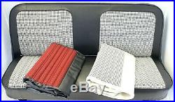 67-72 Chevy/GMC C10 Truck Black/Red Houndstooth Bench Seat Cover Made in USA
