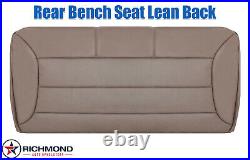 92-96 Ford Bronco -Rear Bench Seat Lean Back PERFORATED Leather Seat Cover TAN