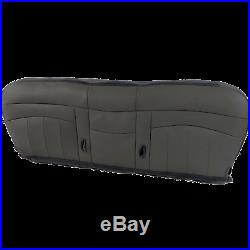 98 03 Ford F150, F250, F350 Crew Cab WorkTruck Bench Seat Bottom cover Vinyl GRAY