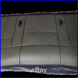 98 03 Ford F150, F250, F350 Crew Cab WorkTruck Bench Seat Bottom cover Vinyl GRAY