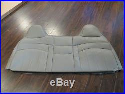 98 -03 Ford F250, F350 Crew Cab Work Truck Bench Lean back Seat cover Vinyl Gray