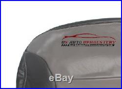 99 00 Chevy Tahoe Z71 Second Row Bench 60 Bottom Leather Seat Cover 2-Tone Gray