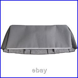99-00 Fit Ford F250 F350 F450 F550 Lariat Rear Bench Top Leather Seat Cover Gray
