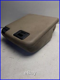 99-10 Ford F250 F350 Super Duty Center Jumpseat Console LID Armrest Tan X2956