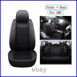 9 PCS Black Car Seat Covers Full Set Universal Fit for GMC