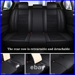 9 PCS Black Car Seat Covers Full Set Universal Fit for GMC