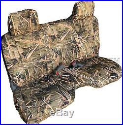 A27 MD Compact Truck RCab XCab Large Notched Cushion Bench Muddy Camo Seat Cover