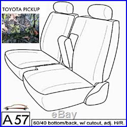 A57 CM Compact Truck XCab RCab Front 60/40 Split Bench Custom Camo Seat Cover