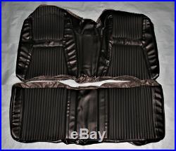 AA65CM00040100 1965 Chrysler 300 300L Hardtop Black Rear Bench Seat Cover