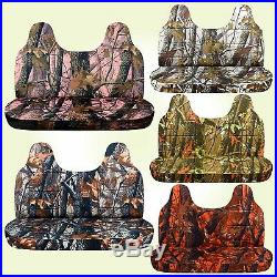 AFCC camouflage bench seat cover molded headrest 24colors fits Ford f150-250-350