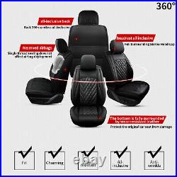 Anti-slip 5-Seat Cover Car Chair Cushion For Ford Ranger 2019-2021 Pu Leather
