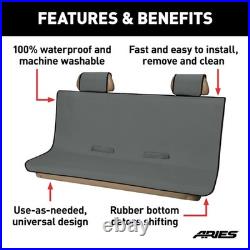 Aries 3147-01 Seat Defender 58x63 Removable Waterproof Grey XL Bench Seat Cover