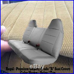 BEIGE TAN Front Bench Seat Cover Molded Headrest F-Series Automotive Thick