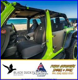 BLACK DUCK Seat Cover for Toyota Landcruiser 75 Series TROOPY Bucket 3/4 Bench