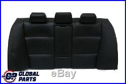 BMW 3 Series E90 Black Leather Schwarz Cover Backrest Rear Seat Couch