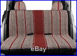 Baja Saddle Blanket Bench Full Size Seat Cover Fits Chevrolet Dodge Truck (Red)